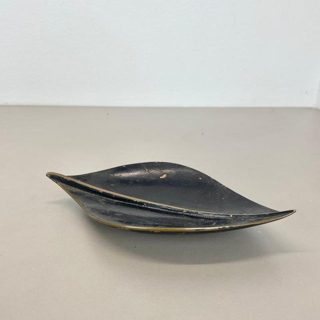 Bronze Handmade Leaf Plate by Noak Leipzig, Germany, 1950s For Sale - Image 10 of 18