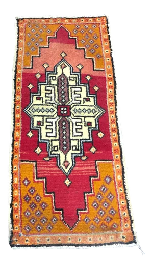 Vintage Traditional Red Turkish Oushak Rug