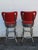 Retro Mid Century Modern Swivel Red Vinyl and Chrome Barstools 6350 For Sale In Miami - Image 6 of 18