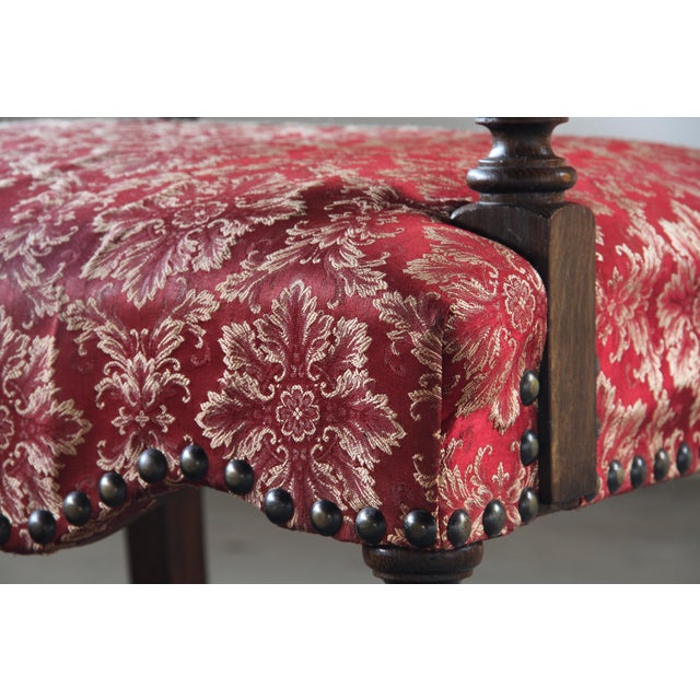 Danish Baroque Louis XV Style Oak Armchair, 1800s For Sale - Image 14 of 18