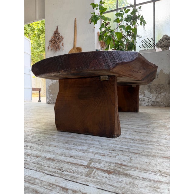 Brutalist Handcrafted Coffee Table, 1950s For Sale - Image 18 of 18