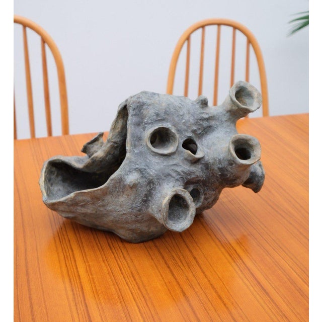 Hugo Verheyen, Hunger Sculpture, 1970s, Bronze-Patinated Terracotta, in Very Good conditions. Designed 1970 to 1979 I have...
