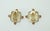 Emerald Francesca Romana Gold Plated Clip-on Earrings With Emerald Green Glass For Sale - Image 8 of 11