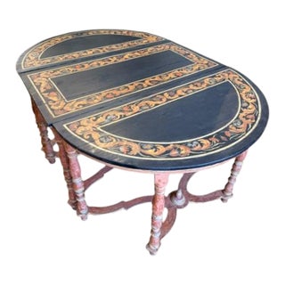 Extremely Rare 17th Century Italian Long Table Composed of Three Units For Sale