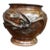 Japanese Bronze Jardinière With Bird and Floral Relief For Sale