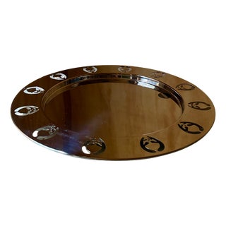 Limited Editon Round Girotondo Tray in Polished 18/10 Stainless Steel by Stefano Giovannoni and Guido Venturini for Alessi, 1989 For Sale