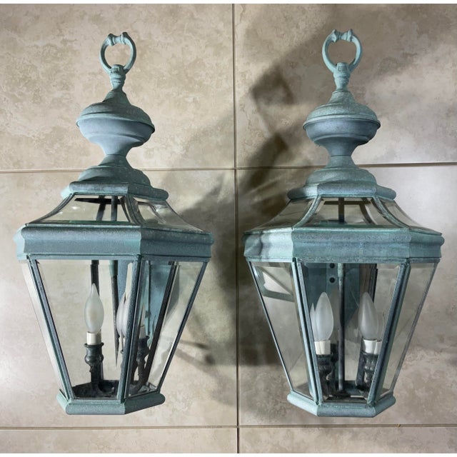 Pair of Vintage Solid Brass Wall Hanging For Sale - Image 11 of 12