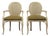 Pair of Vintage Fairfield Cane Back Chairs French Provincial Regency Accent For Sale