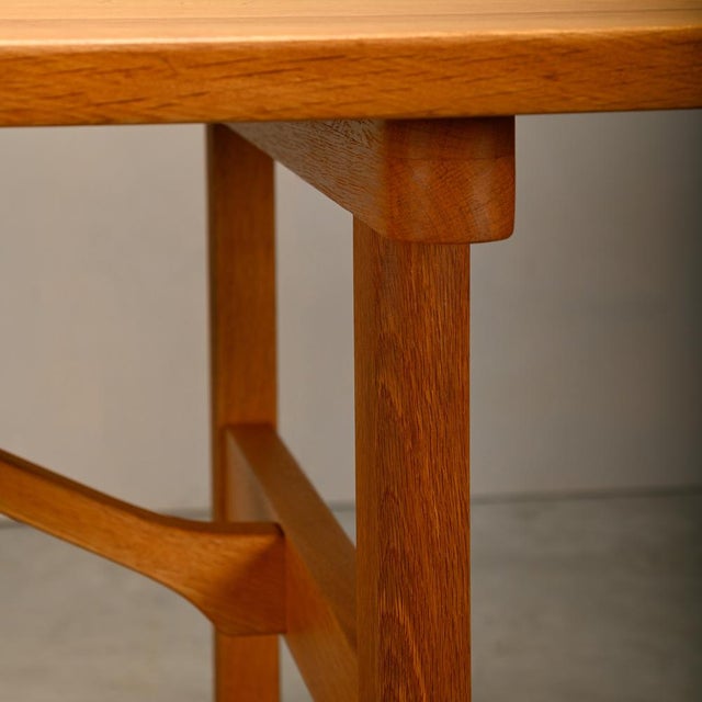 Wood Vintage Danish Oak Dining Table by Børge Mogensen, 1960s For Sale - Image 7 of 18