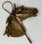 Metal Vintage Cast Bronze Horse Head Ashtray Equestrian Dish Catchall For Sale - Image 7 of 12