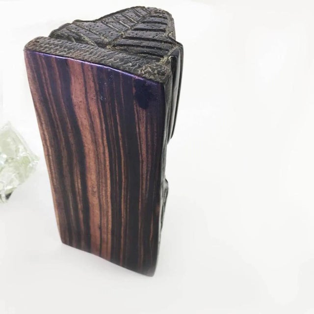 Rosewood Bookends, 1930, Set of 3 For Sale - Image 10 of 11