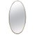 Italian Oval Brass Framed Wall Mirror, 1960s For Sale - Image 12 of 12