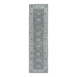Turkish Oushak Rug 2'11" x 10'5" #19171 For Sale