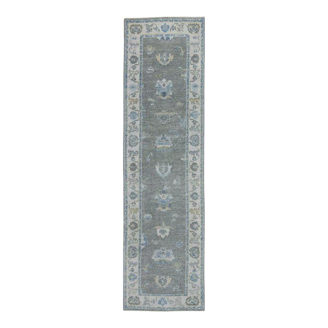 Turkish Oushak Rug 2'11" x 10'5" #19171 For Sale