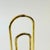Wood Large Vintage Brass Paperclip Note Holder / Letter Holder For Sale - Image 7 of 10