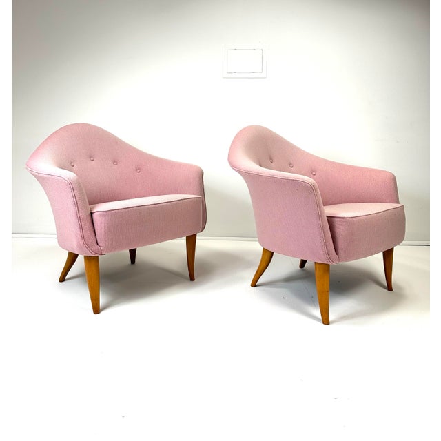 Wood 1950s Pair of Kerstin Horlin Holmquist “Little Adam” Chairs For Sale - Image 7 of 8