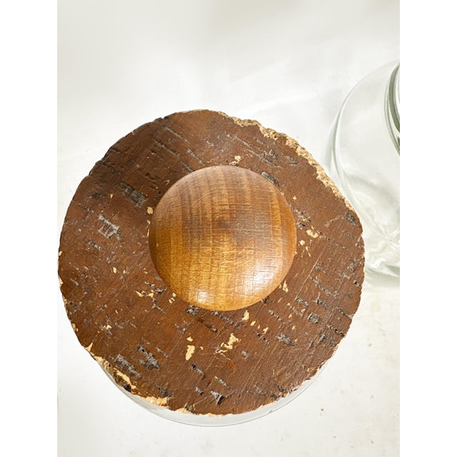 Glass Jars with Cork Stoppers, France, 1950s, Set of 8 For Sale - Image 10 of 18