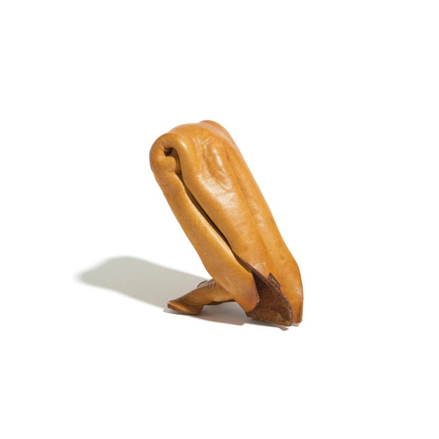 Mid-Century Leather Owl from Deru For Sale - Image 6 of 9
