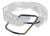 Transparent Lucite Plexiglass Bangle Bracelet with Anodized Aluminum Belt Buckle For Sale