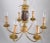 Maison Charles Neoclassical Six Light Pineapple Bronze Chandelier With Sleeves For Sale - Image 10 of 11