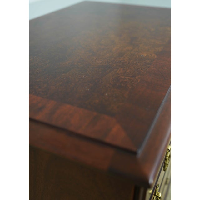 Hickory Chair Burl Wood Banded Silver Chest For Sale - Image 10 of 16