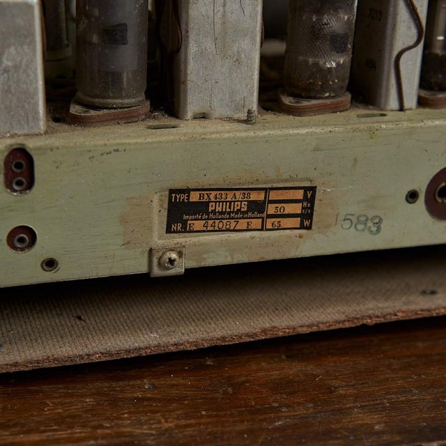 Brown Vintage Valve Radio from Philips, 1950s For Sale - Image 8 of 9