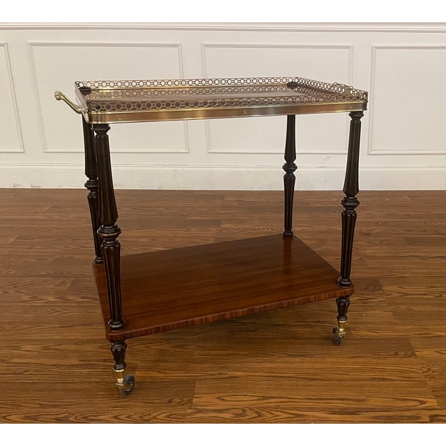 Leighton Hall Serving Cart/Trolley - Showroom Sample For Sale In Atlanta - Image 6 of 8