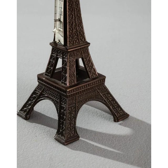 French Provincial Vintage Eiffel Tower Thermometer For Sale - Image 3 of 10