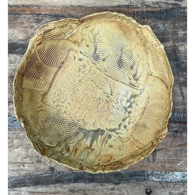 Vintage Original Slab Built Pottery Platter For Sale - Image 13 of 16