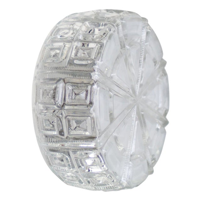 Mid-Century Modern Sconce in Round Clear Glass For Sale