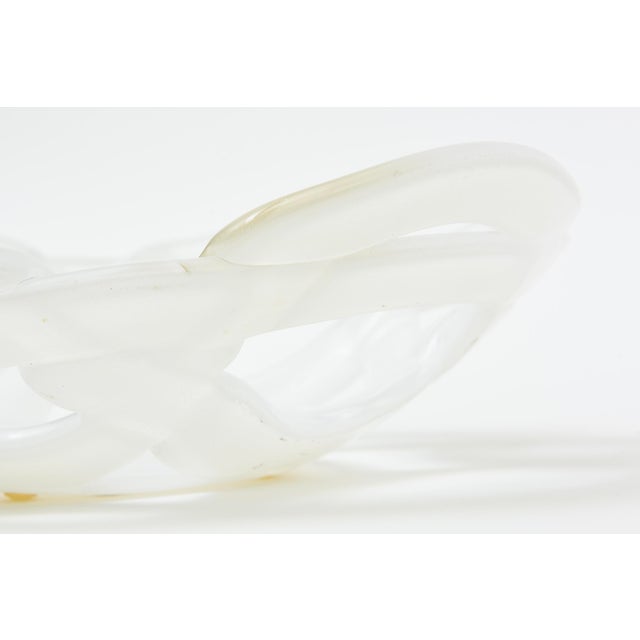 Vintage Twisted Glass Bowl by Kosta Boda 70's For Sale In Miami - Image 6 of 10