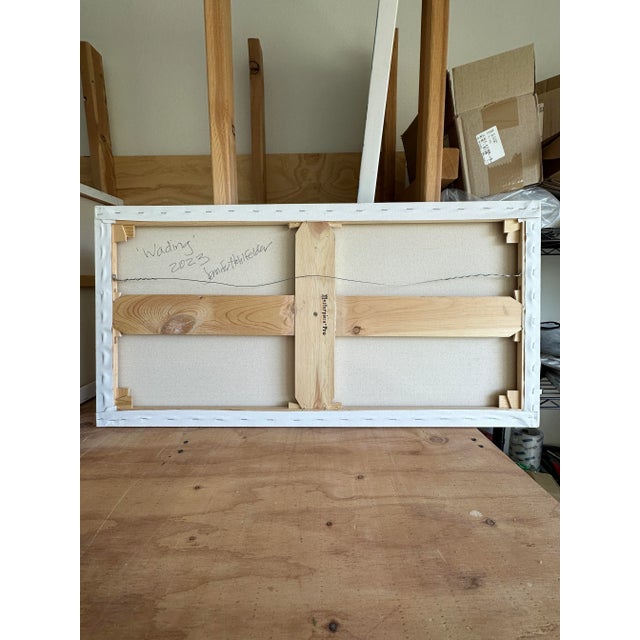 "Wading" : Original Oil Painting by Jennifer Hohlfelder For Sale - Image 4 of 6