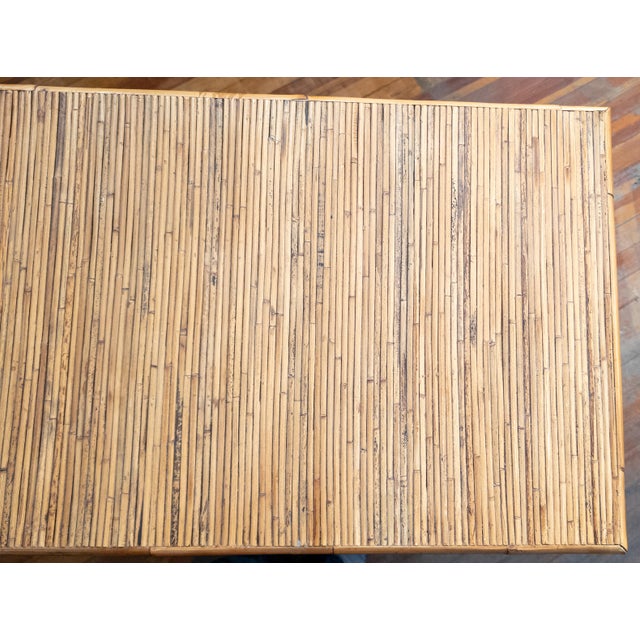 Late 20th Century Chinoiserie Safari Style Bamboo and Rattan Chest of Drawers Milling Road by Baker For Sale - Image 15 of 16