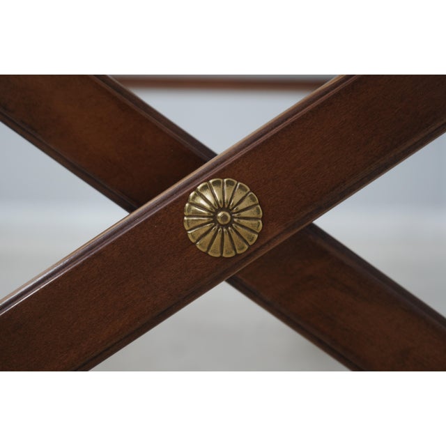 Ej Victor Regency Style Glass Top Coffee Table For Sale - Image 12 of 14