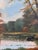 Vintage Original Landscape Oil Painting, Signed Farmhouse Art For Sale - Image 12 of 18
