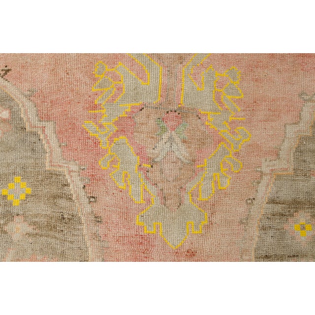 Hand-Knotted Vintage Anatolian Rug, Pale Earth Tone Minimalist Carpet For Sale - Image 10 of 10
