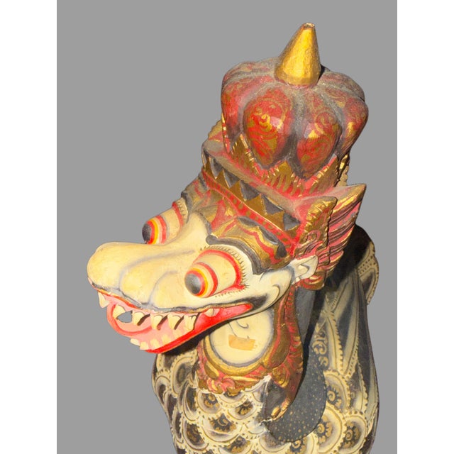 Early 20th Century Early 20th Century Ornate Balinese Indonesian Garuda Winged Dragon Duck Sculptures With Storage Compartments - Set of Two For Sale - Image 5 of 10
