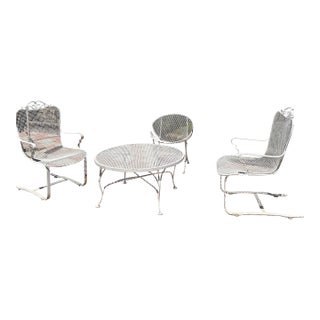 Mid Century Modern Patio Set, Set of 4 For Sale