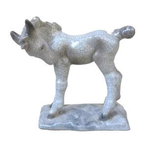 Vintage Ceramic Foal by Lilli Hummel-König for Karlsruher Majolika, 1934