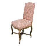 Antique 18 C Louis XIV Style Giltwood Side Chair - 1 of 2 For Sale