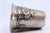 Metal Silver Cup with Flower and Leaf Edge Reliefs For Sale - Image 7 of 10
