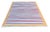 Handmade Cotton Area Rug Vegetable Dyed Sky Blue, Pink and Tan Striped Rug-12'x15' For Sale - Image 9 of 11