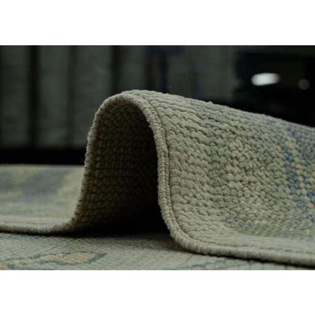 Dark Gray Turkish Oushak Rug 5'2" x 8'11" #18094 For Sale - Image 8 of 8