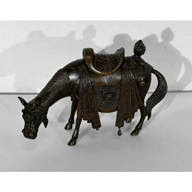 Asian Style Bronze Horse, Early 1900s For Sale - Image 12 of 12