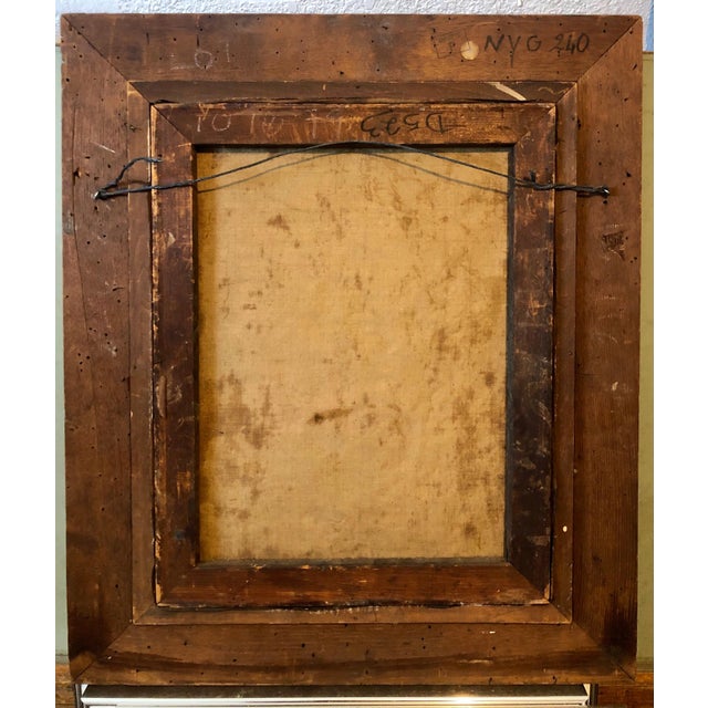 Herbert Katzman, 1950's Expressionist Interior Oil Painting Still Life with Flowers and Trumpet, 1946 For Sale - Image 9 of 10