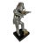 Frank Meisler, Rare Vintage Israeli Judaica Rabbi Klezmer Violinist Sculpture Frank Meisler Art For Sale