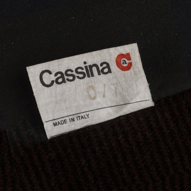 Textile 1990s Vico Magistretti Maralunga Sofa Cassina Black Italy For Sale - Image 7 of 8