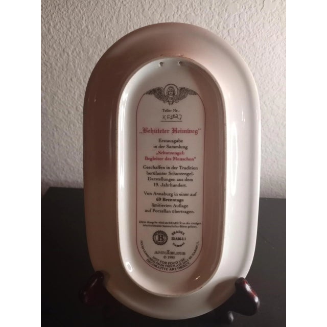 1970s Gorgeous Bradford Exchange Made in Germany Porcelain Decorative Plate. For Sale - Image 5 of 6