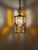 Brutalist Longobard Lantern Pendant in Hammered Glass, Italy, 1960s For Sale - Image 15 of 17