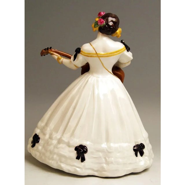 Lady Lute Player by Hoesel Erich for Meissen, 1890s For Sale - Image 4 of 7
